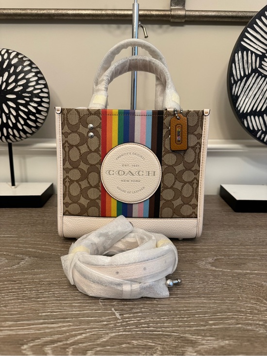 Coach Handbags - Coach Dempsey Tote 22 in signature jacquard